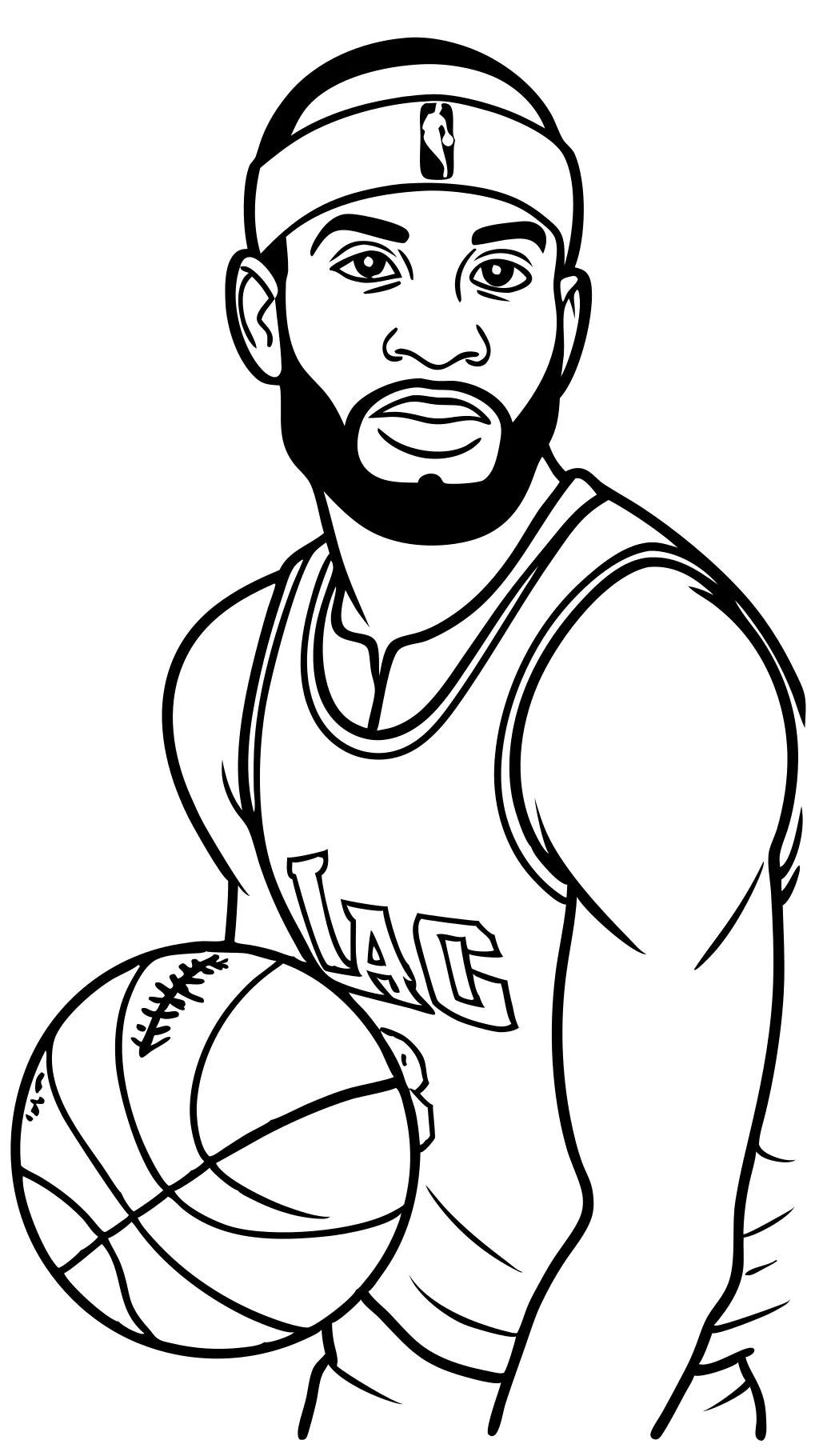 lebron james color pages